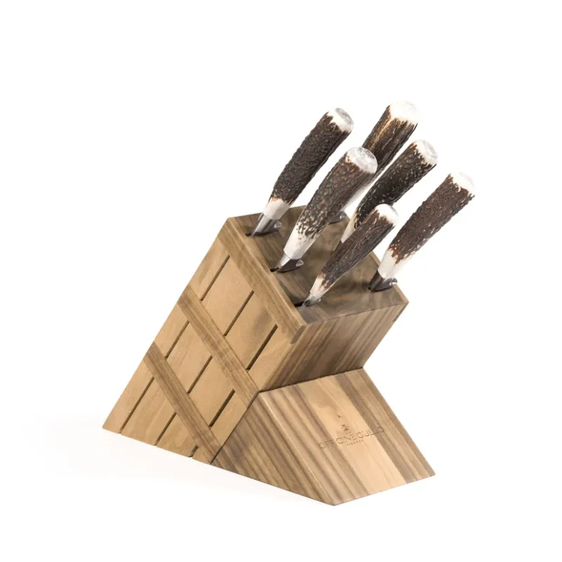Oak knife block