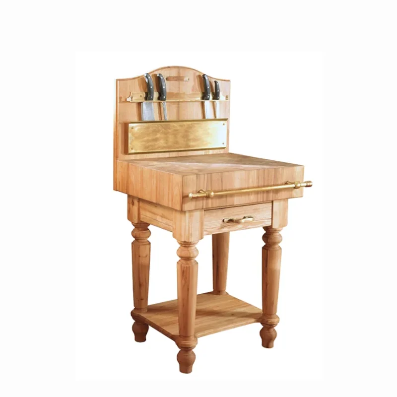 Freestanding chopping board with knives holder